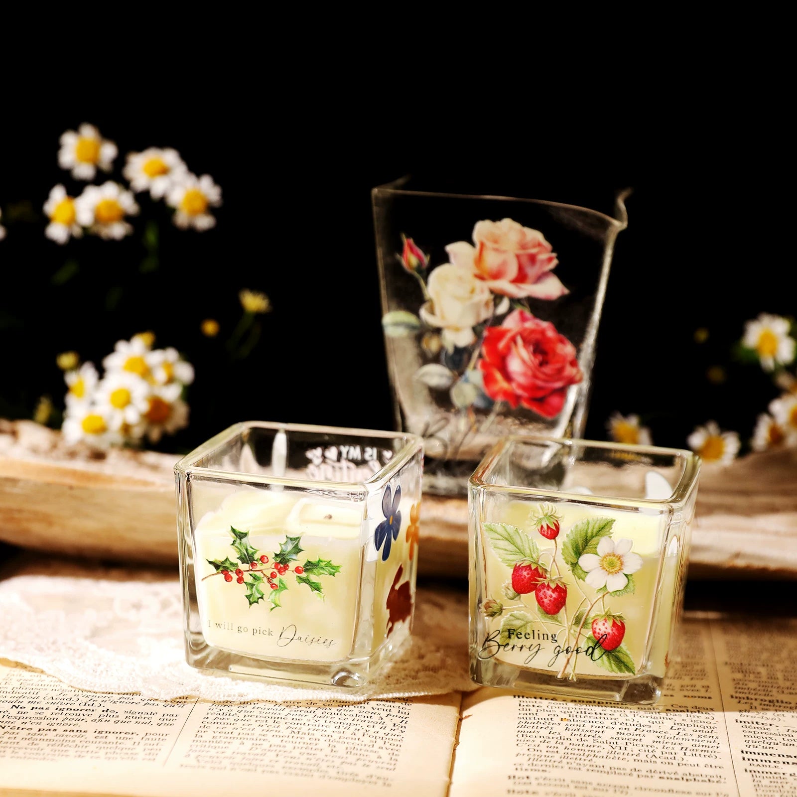 Flower Phrases UV-DTF Rub-on Stickers