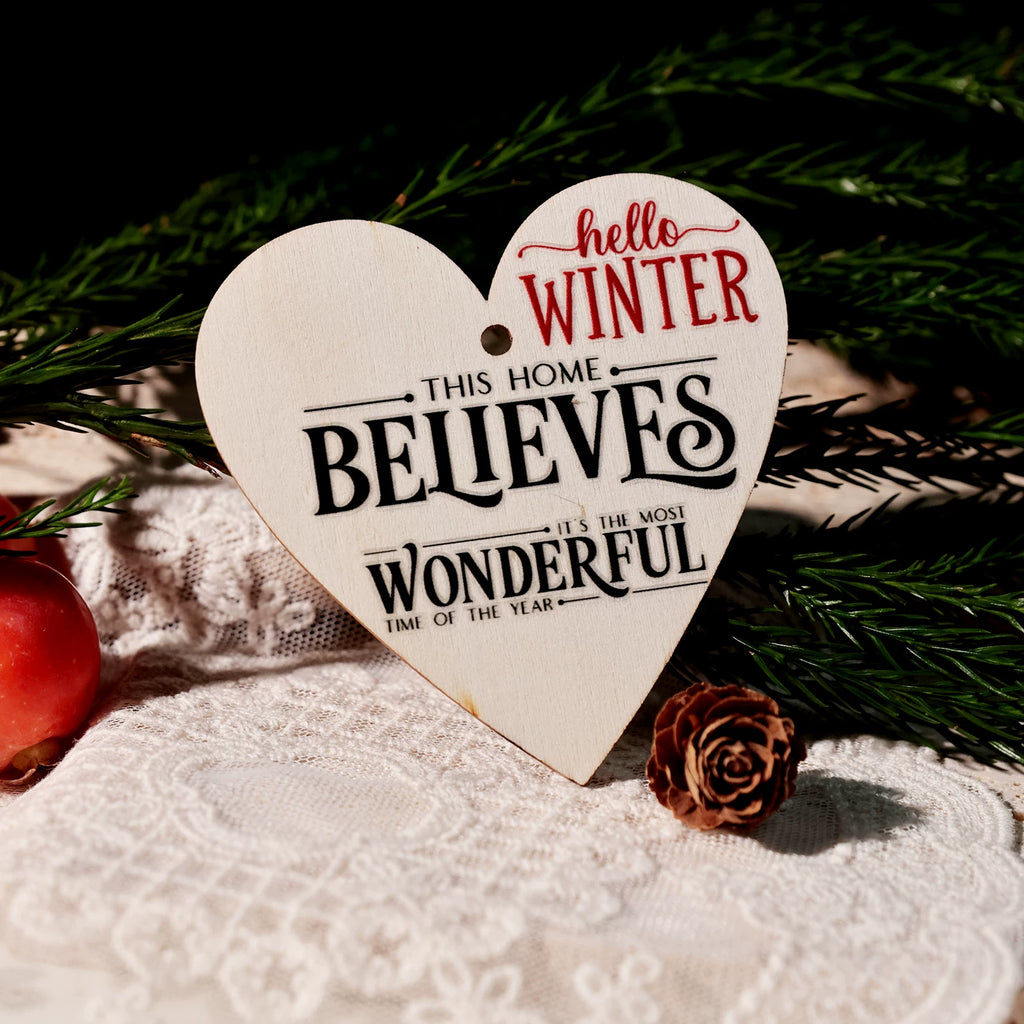 Christmas Black and Red Quotes UV-DTF Rub-on Stickers