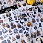 Halloween Dark Matte Rub-on Transfers