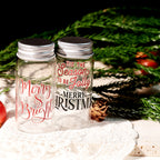 Christmas Black and Red Quotes UV-DTF Rub-on Stickers