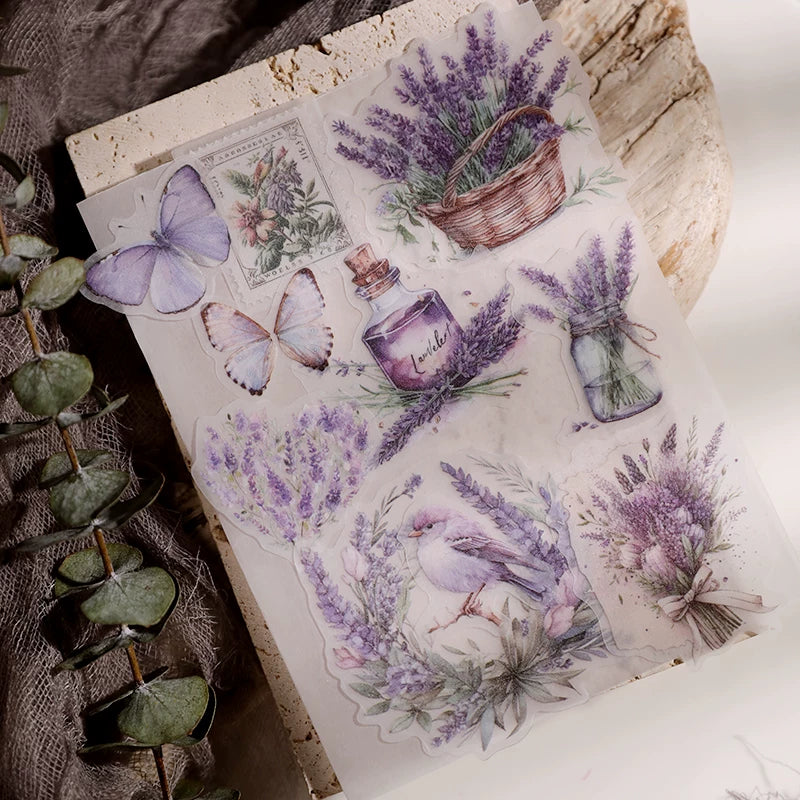 Lavender Vellum Stickers
