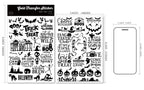 Halloween Halloween UV-DTF Rub-on Stickers