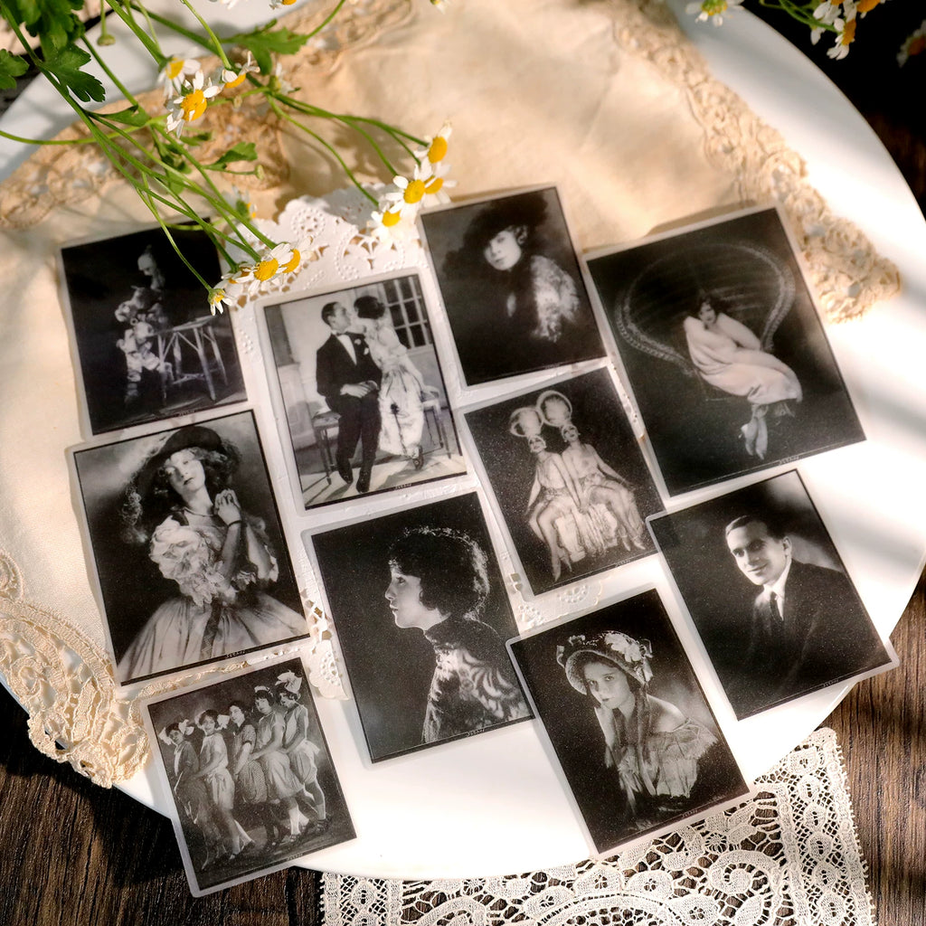 Retro Old Photos Vellum Stickers