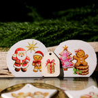 Christmas Gingerbread Man UV-DTF Rub-on Stickers