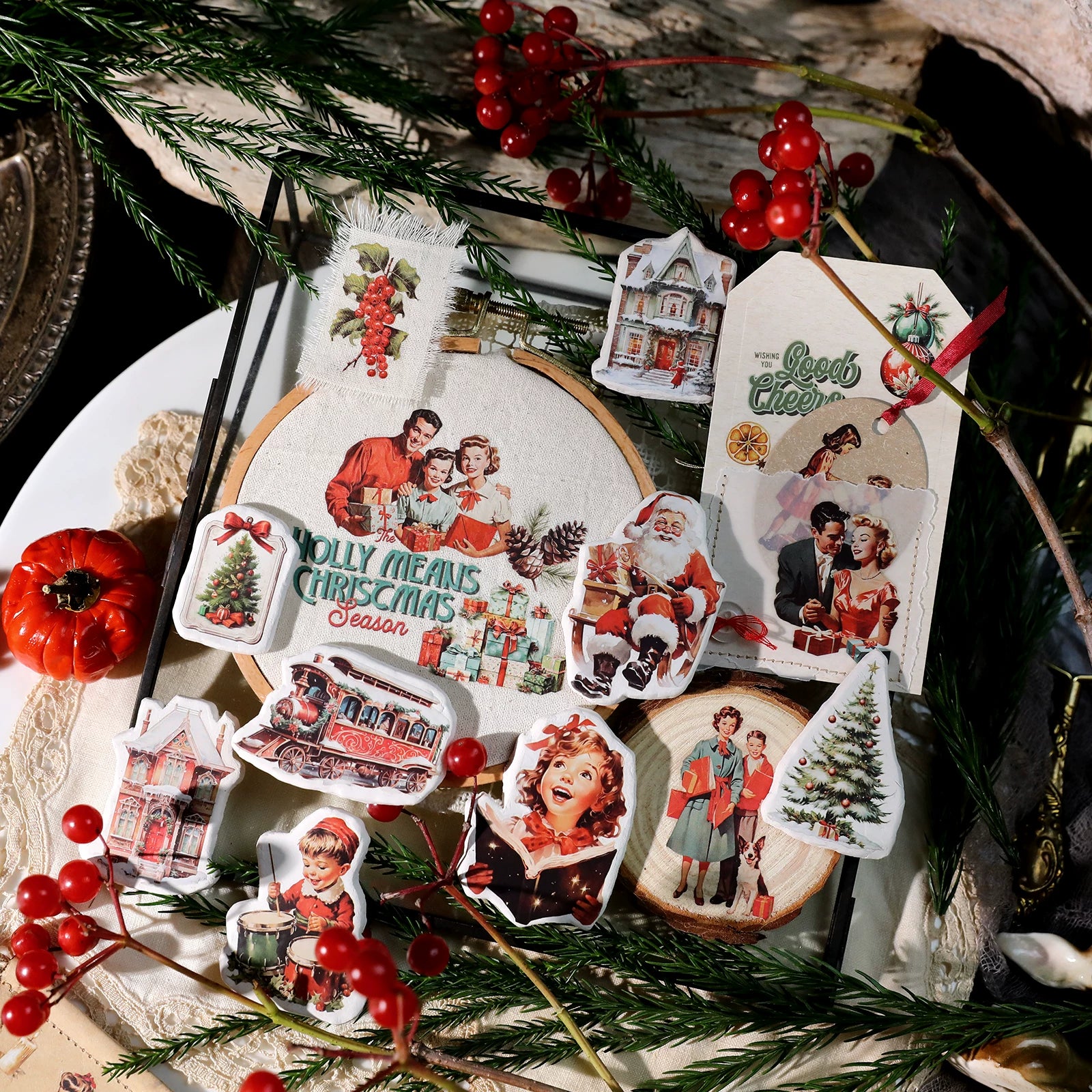 Christmas Family Matte Rub-on Transfers