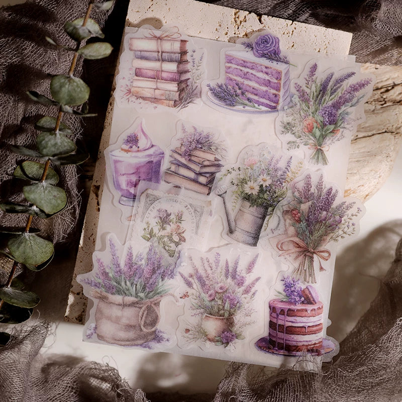 Lavender Vellum Stickers