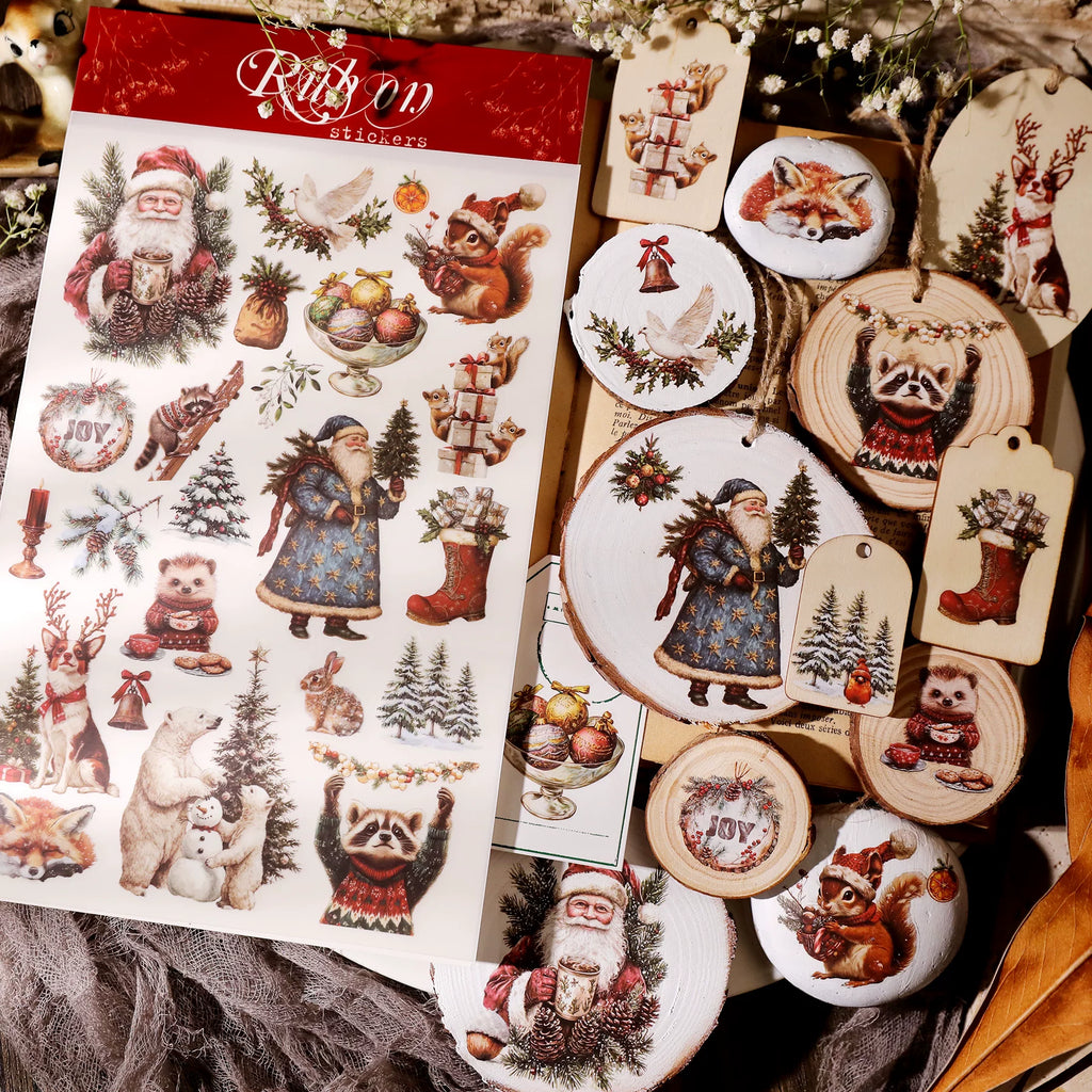 Christmas Matte Rub-on Transfers