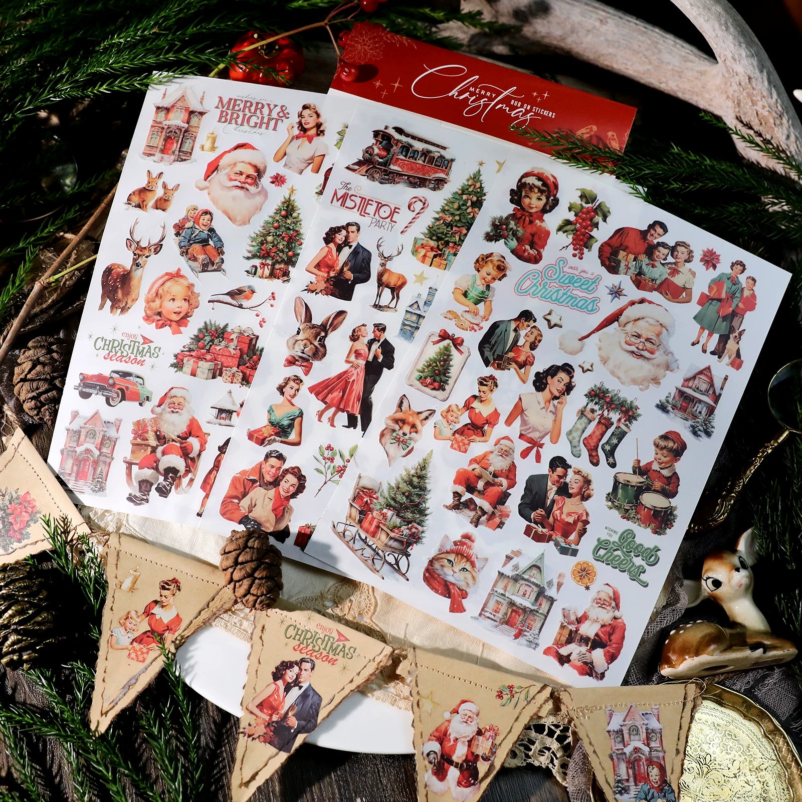 Christmas Family Matte Rub-on Transfers