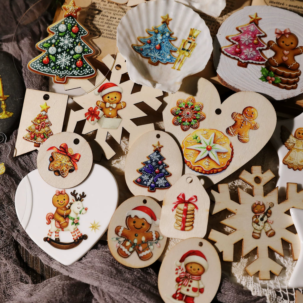 Christmas Gingerbread Man UV-DTF Rub-on Stickers