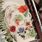 Larger Flowers Vellum Stickers