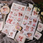 Kitten and Girl Matte Rub-on Transfers 2 Small Sheets