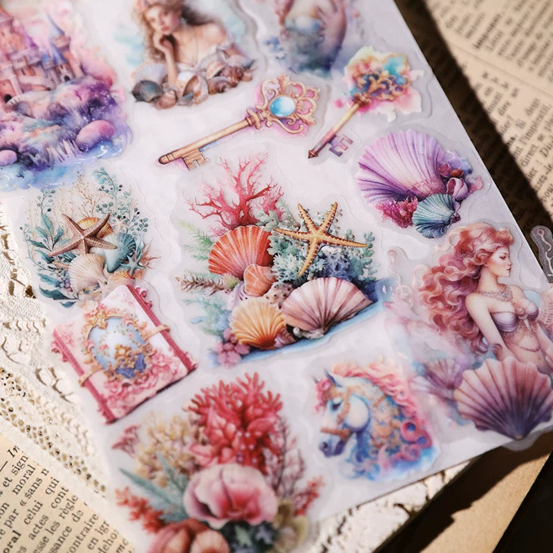 Mermaid Vellum Stickers