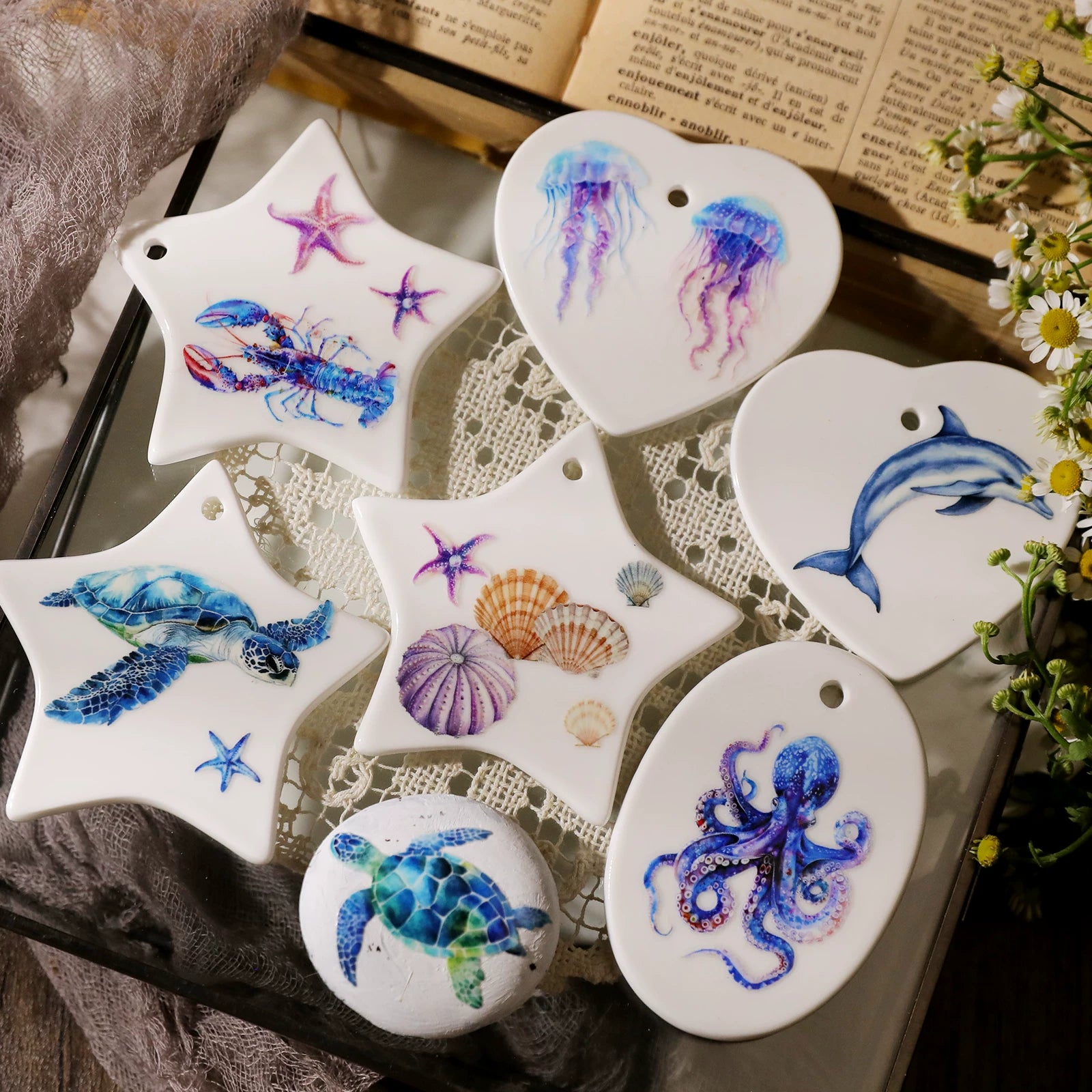 Ocean UV-DTF Rub-on Stickers