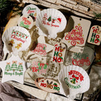 Christmas Embroidery  Quotes UV-DTF Rub-on Stickers