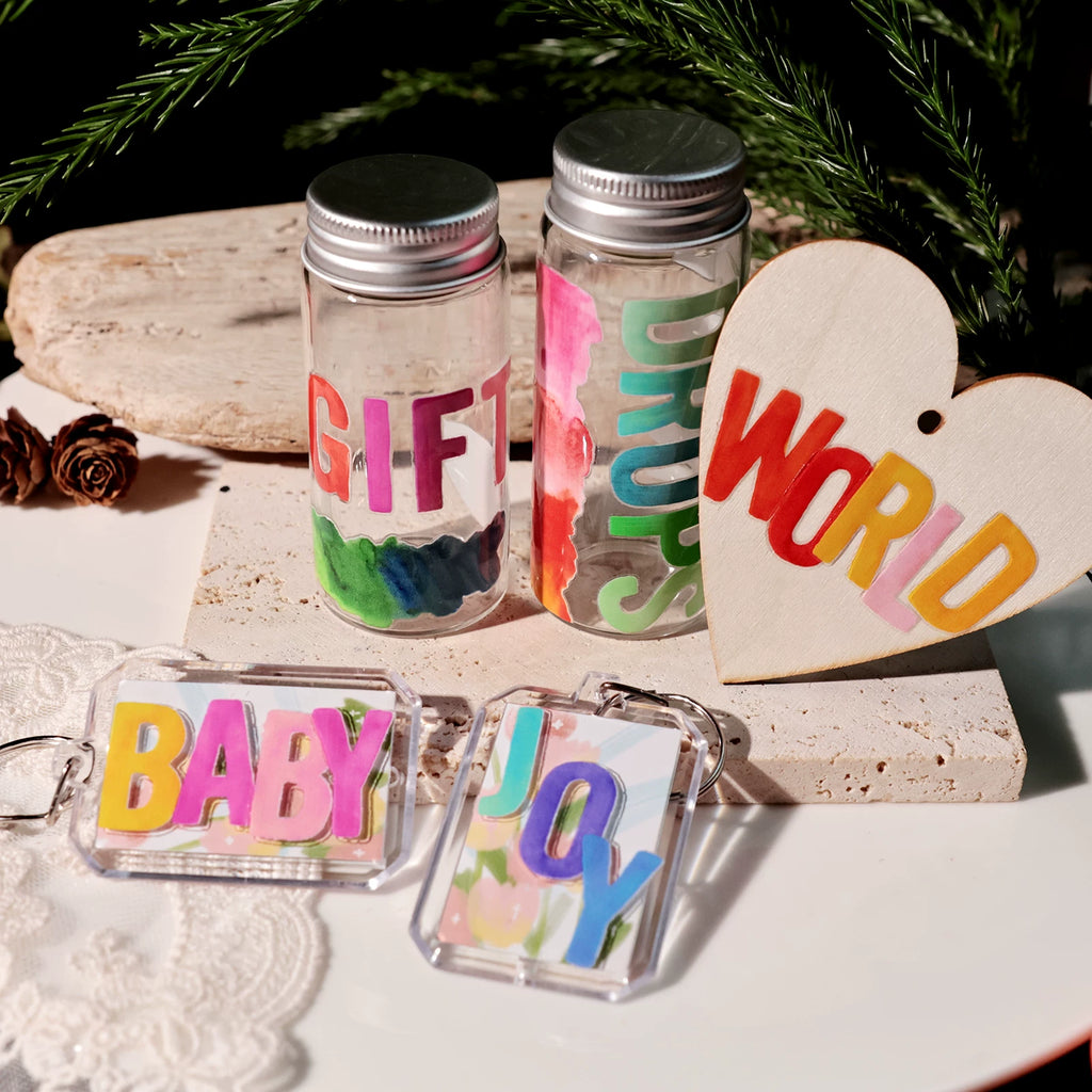 Color Alphabet UV-DTF Rub-on Stickers