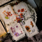 Autumn Dried Flowers Matte Rub-on Transfers