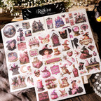 Halloween Pink Matte Rub-on Transfers