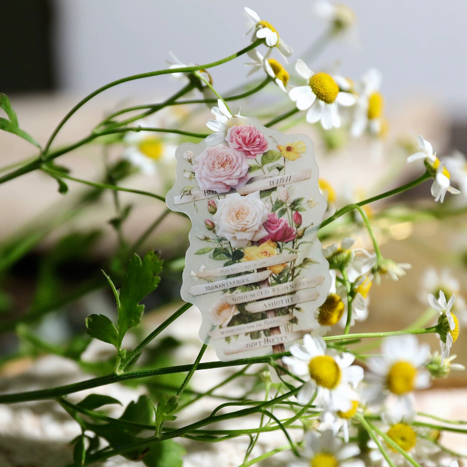 Spring Easter Garden Vellum Stickers