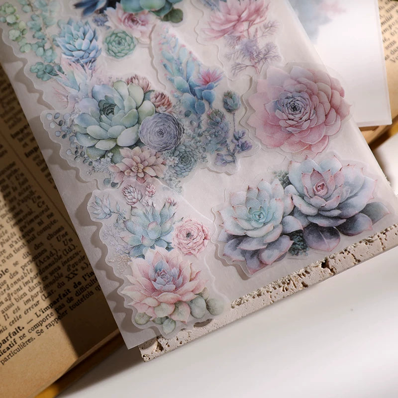 Succulent Vellum Stickers