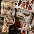 Halloween Matte Rub-on Transfers 2 Small Sheets - Witch