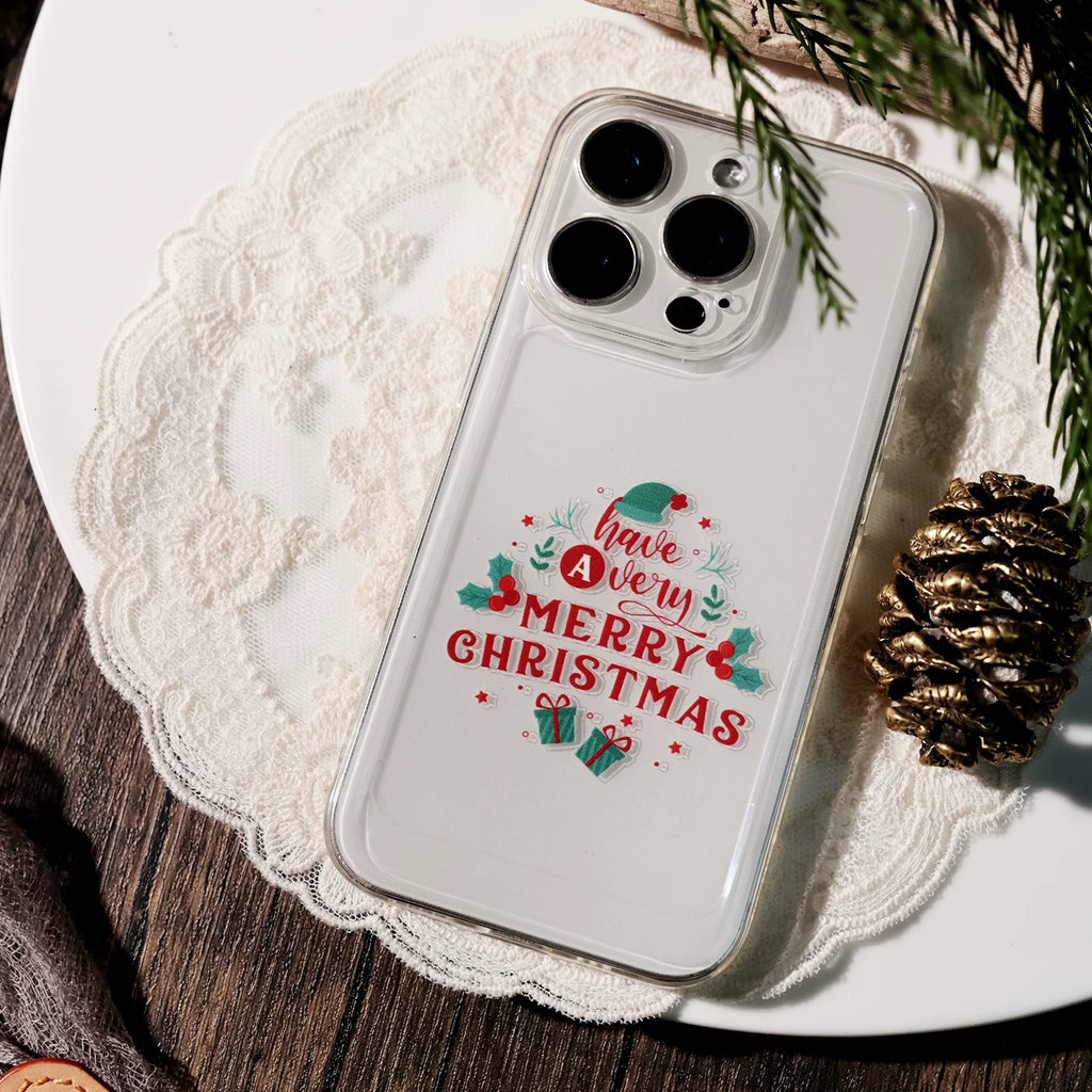 Christmas Color Quotes UV-DTF Rub-on Stickers