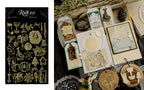Gold Foil Christmas Rub-on Transfer Stickers