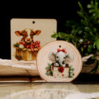 Christmas Box UV-DTF Rub-on Stickers