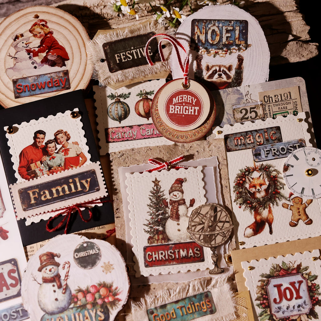 Christmas Signs Matte Rub-on Transfers