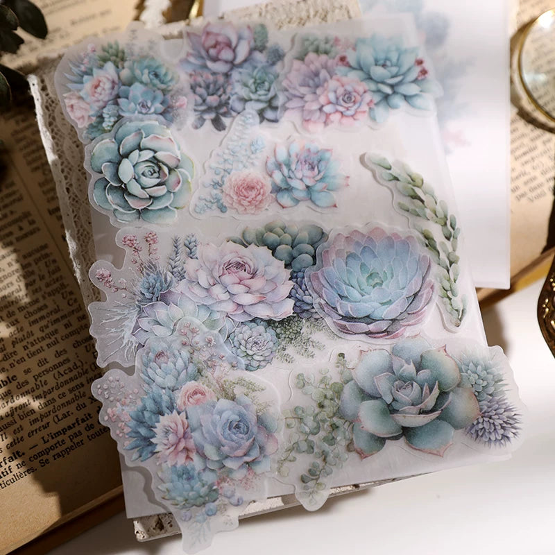 Succulent Vellum Stickers