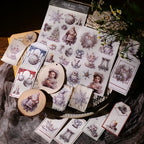 Silver Christmas Matte Rub-on Transfers 2 Small Sheets
