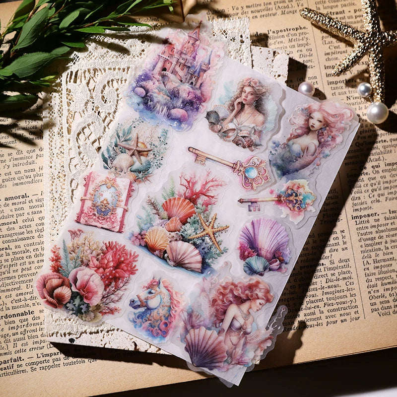 Mermaid Vellum Stickers