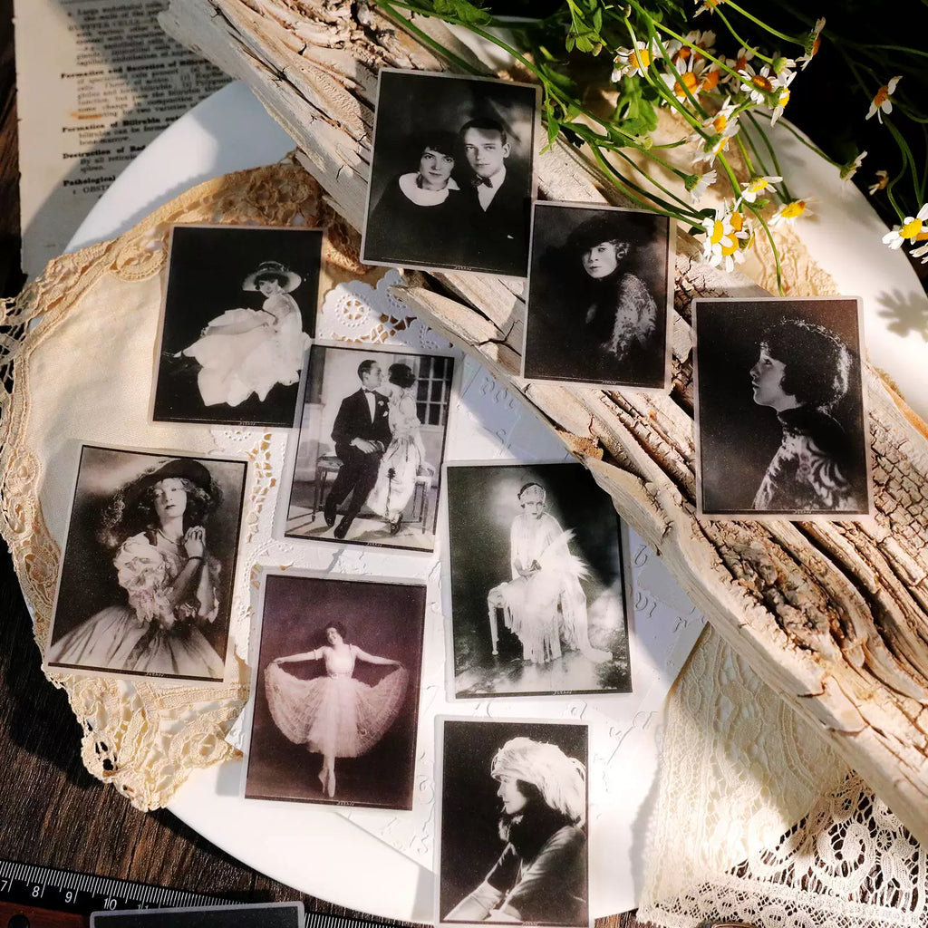 Retro Old Photos Vellum Stickers