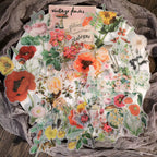 Larger Flowers Vellum Stickers