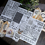 Numbers and Letters Matte Rub-on Transfers