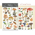 Mushroom Matte Rub-on Transfers 2 Small Sheets