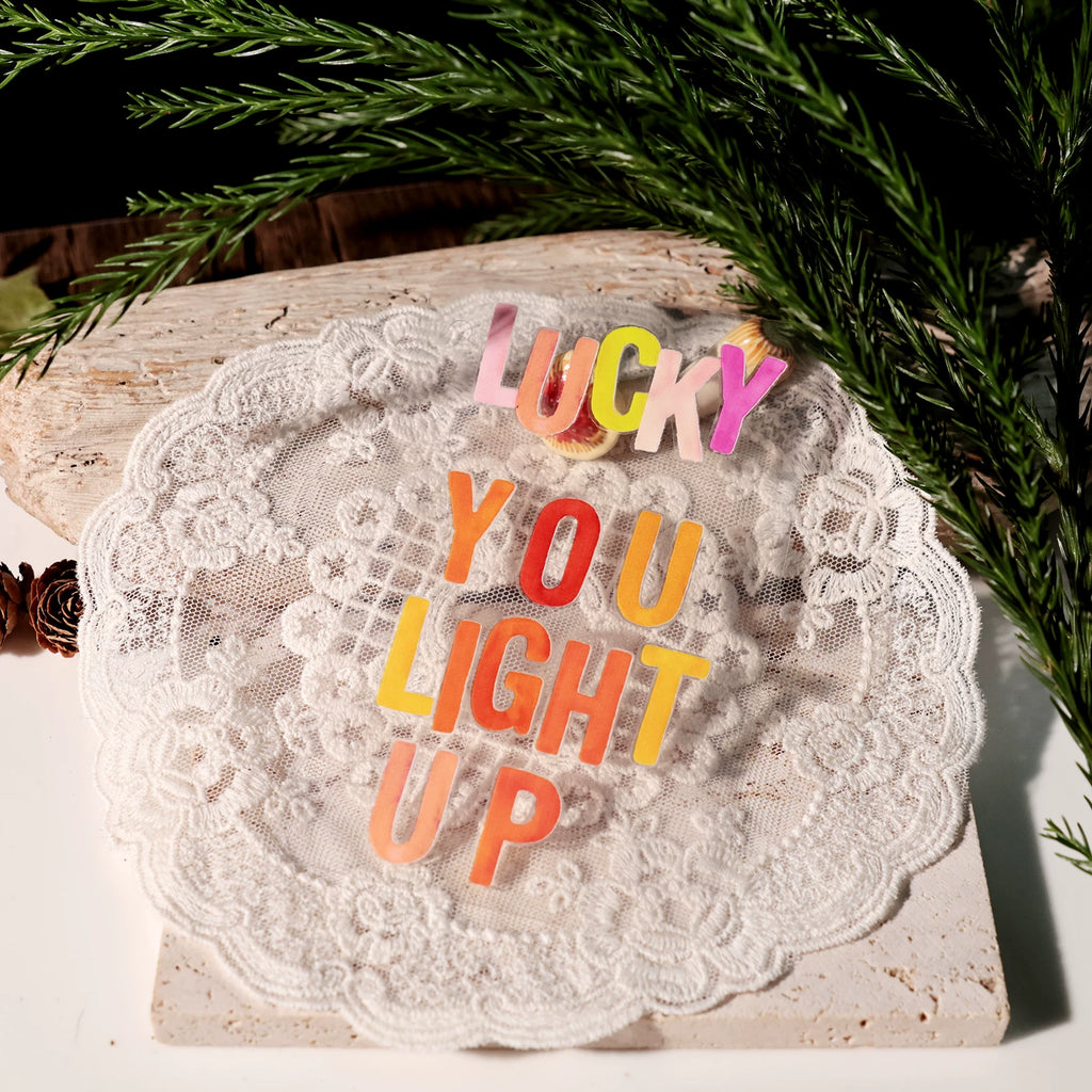Color Alphabet UV-DTF Rub-on Stickers