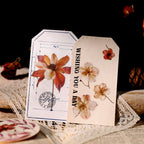 Autumn Dried Flowers Matte Rub-on Transfers
