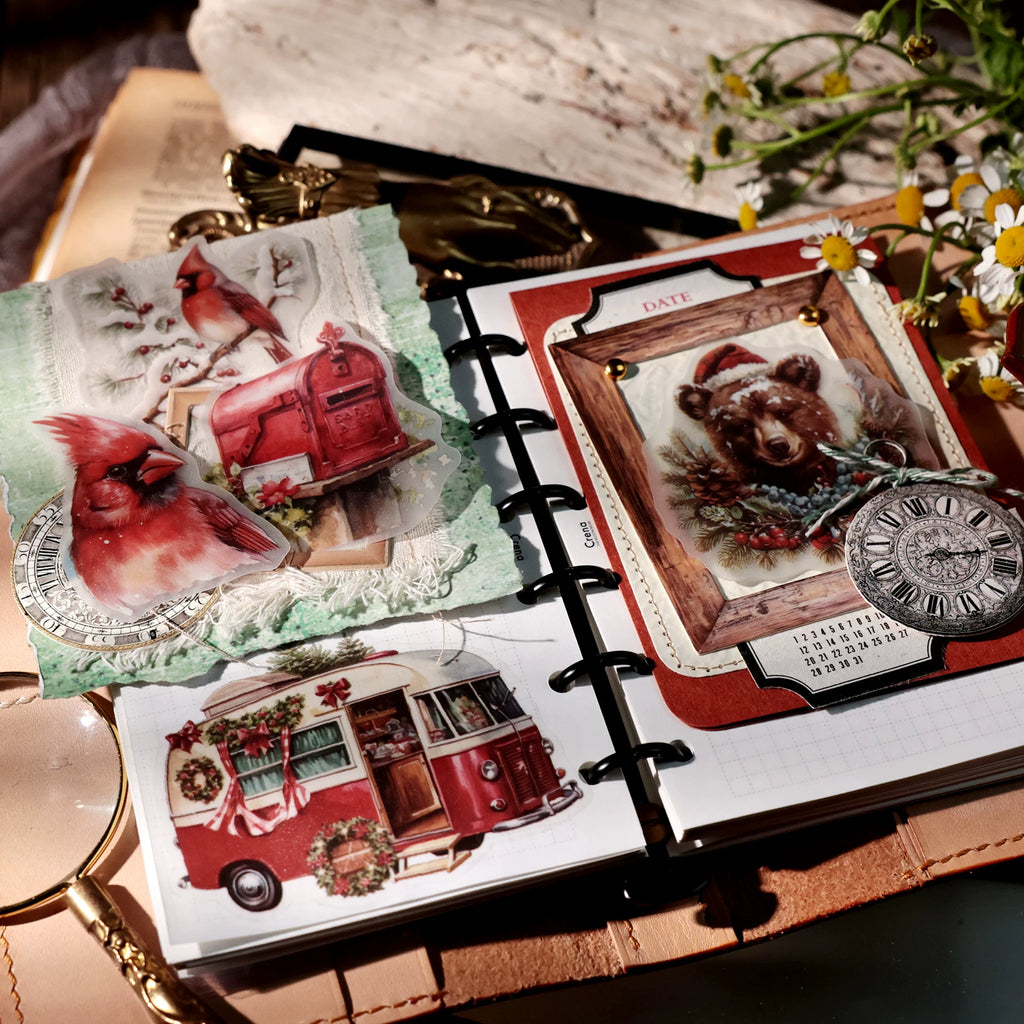 Christmas Bear Vellum Stickers