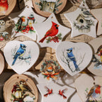 Christmas Birds UV-DTF Rub-on Stickers