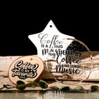 Coffee Phrases UV-DTF Rub-on Stickers