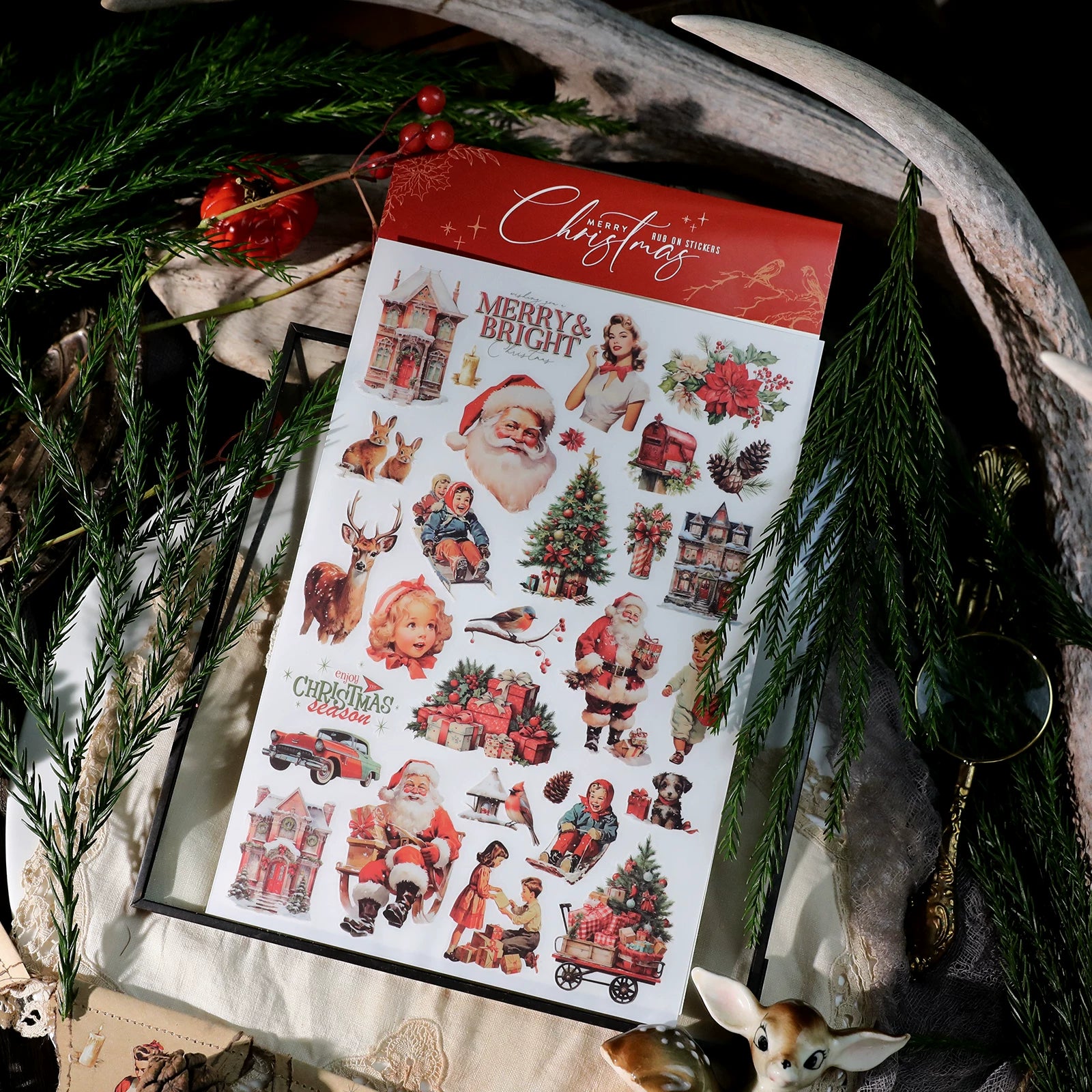 Christmas Family Matte Rub-on Transfers