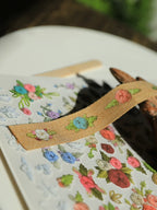 Flower Embroidery Matte Rub-on Transfers 1 Sheet