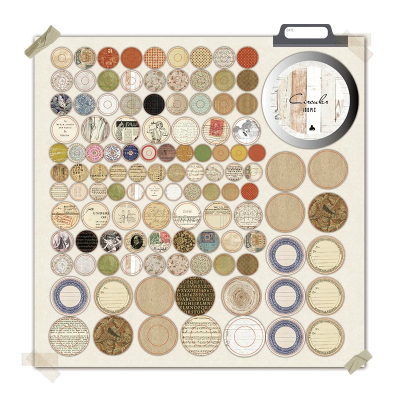 Ephemera Ring Washi Sticker