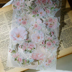 Pink Roses Vellum Stickers
