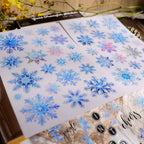 Snowflake UV-DTF Rub-on Stickers