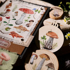 Mushroom Matte Rub-on Transfers 2 Small Sheets