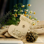 Gold Foil Christmas Rub-on Transfer Stickers
