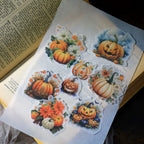 Halloween Pumpkin Vellum Stickers
