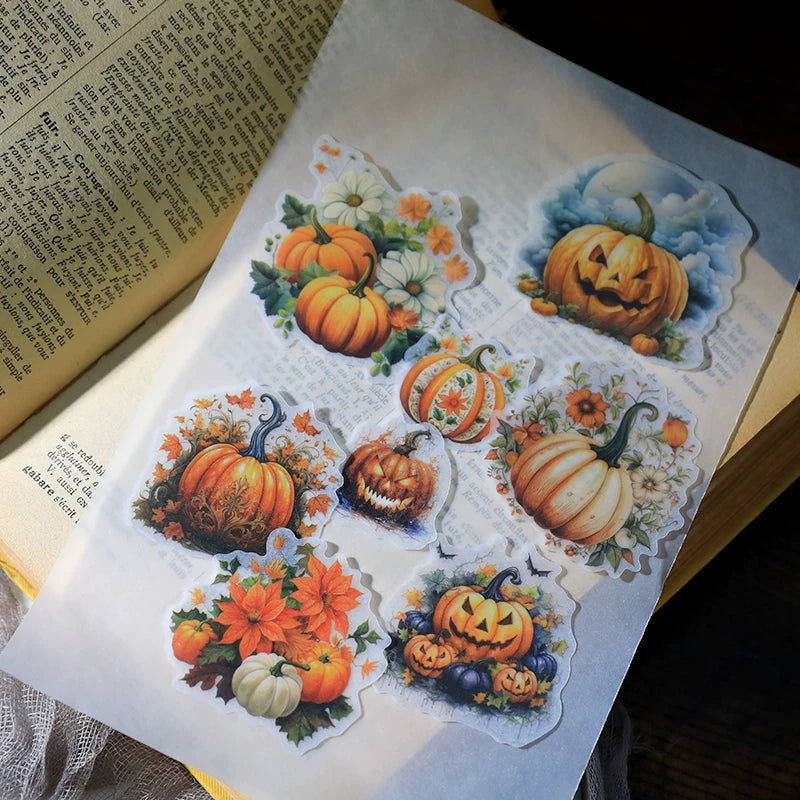 Halloween Pumpkin Vellum Stickers