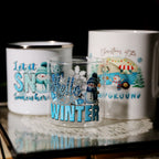 Christmas Snow UV-DTF Rub-on Stickers